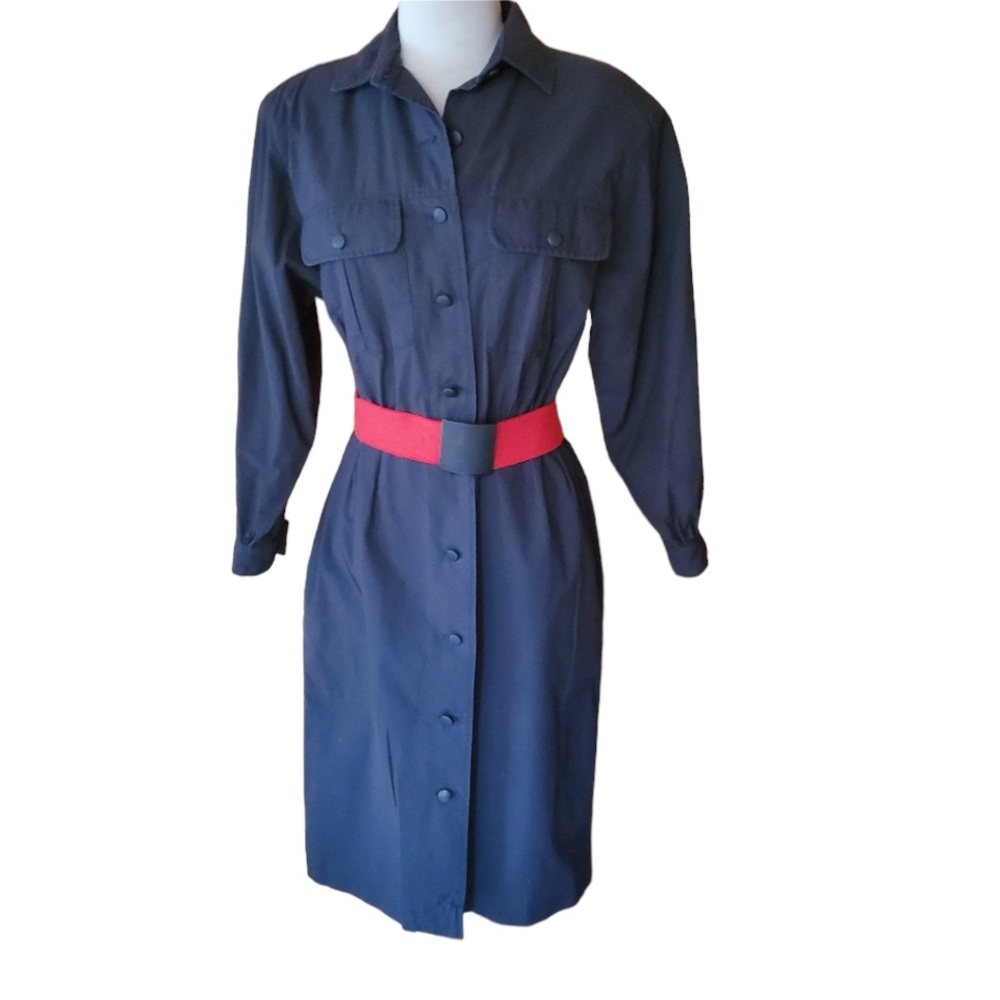 1980s Alyssa Scott Black‎ Sheath Dress